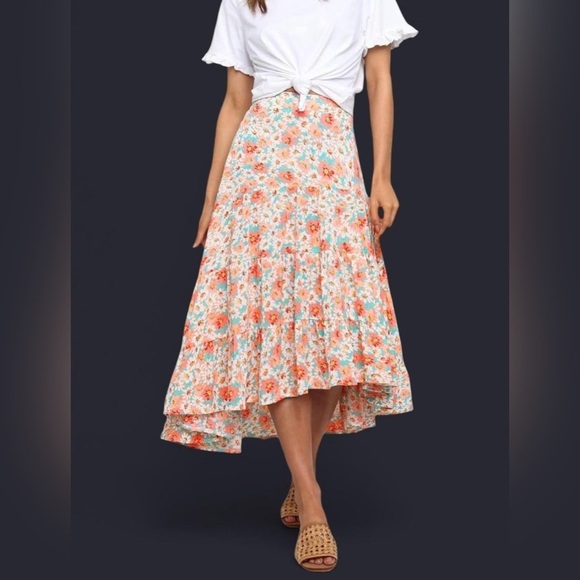 Floral Women's Skirt - Picture 3 of 4